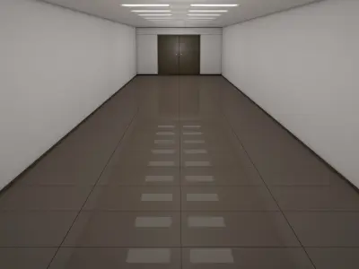 Sci Fi Corridor  Low-poly 3D model