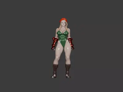 Cammy White  Street Fighter Inspired 3D Character Model  3D model