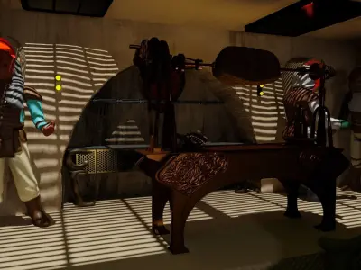 Jabbas Throne Room - Throne Areas - Complete set  1-12 scale 3D Model Pack