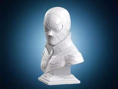 Spiderman Bust Sculpture 3D print model