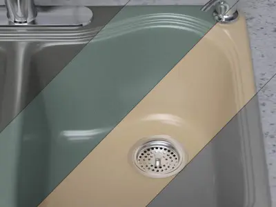 Kitchen faucet and sink KOHLER 3D model