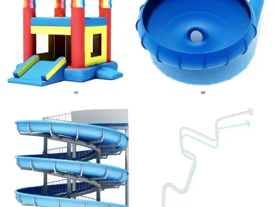 AQUA PARK HQ MODELS 3D model
