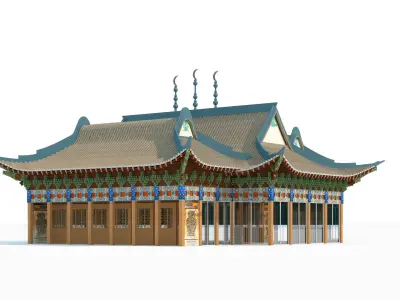 Chinese Mosque Architecture 3D model