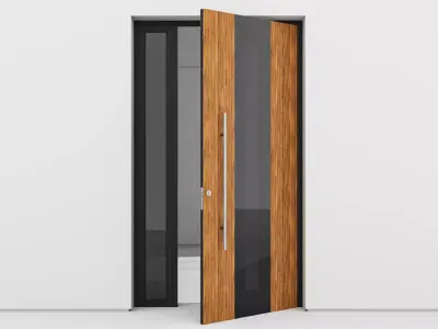 Aluminium door 140 3D model