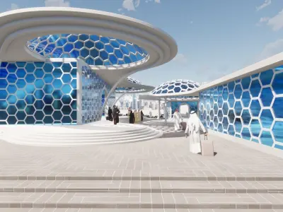 Futuristic Mosque 3D print model