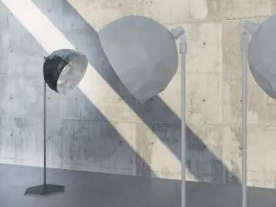 Rock Standing Lamp 3D model