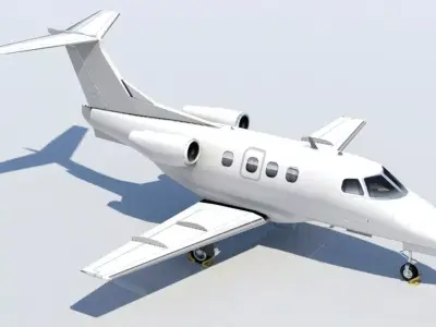 Embraer EMB Phenom 100 Low Poly  Low-poly 3D model