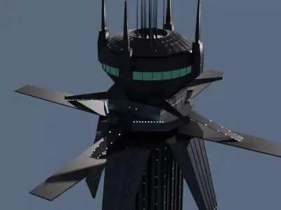 Grand Republic Medical Facility on Courusant Low-poly 3D model