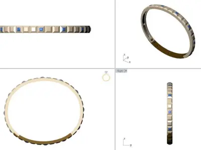 Boucher on Quatre Clou de DIAMOND BANGEL 3D print model