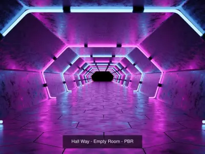 sci-fi  - Corridor - Spaceship - Collection - Pack of  6 models