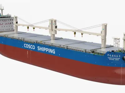 Cosco Chang Qing Cargo Ship with Containers 