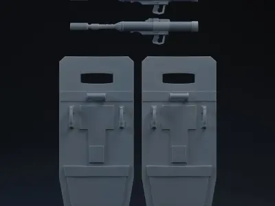 Doom Clone Accessories One-Twelfth Scale Printable Parts 3D print model
