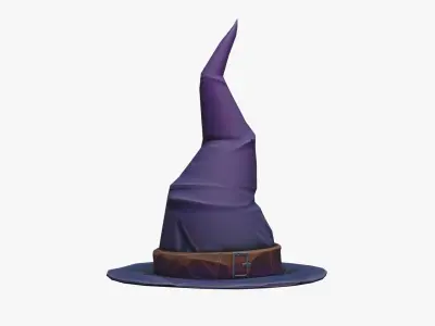 Wizard Hat Low-poly 3D model