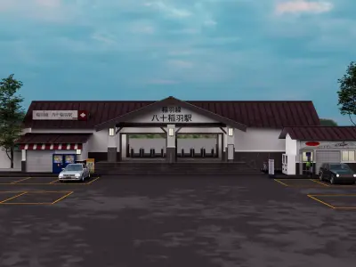 Japan Train Station 3D model
