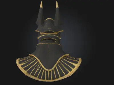 Anubis Guardian  Mythological Statue Model for Ancient 3D model