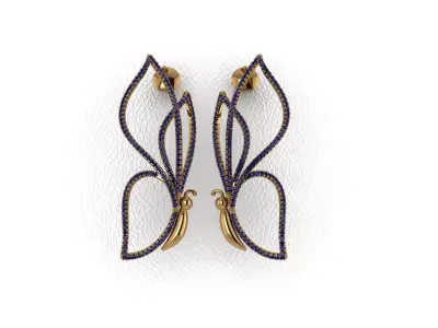Elegant Earrings 3D print model
