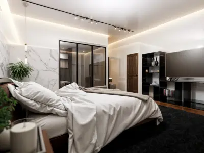 bedroom modern design 3D model