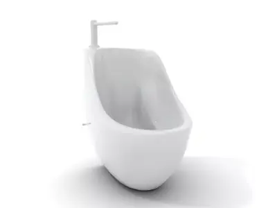 Ceramic Urinal model pack Low-poly 3D model