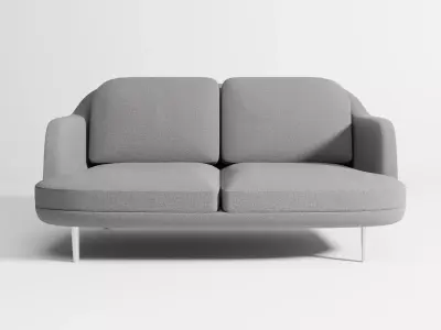 Lune sofa 2-seater 3D model
