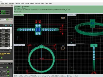 light weight budget ring 135-MW 3D print model