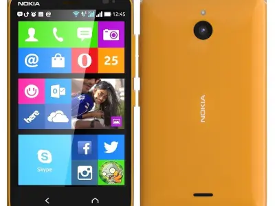 Nokia X2 Dual SIM orange 3D model