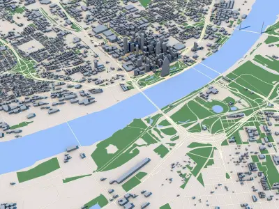 St Louis City Missouri United States 3D model