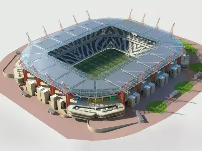 Mbombela stadium 3D model