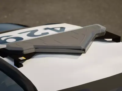 Police Lightbar Valkyrie - Game Ready PBR 3D Model Low-poly 3D model