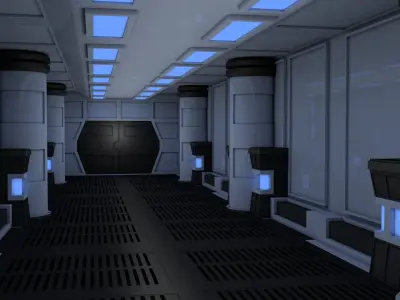 Sci Fi Interior 3D model