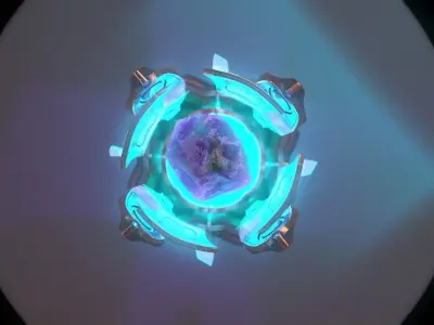 Crystal altar PBR  Low-poly 3D model