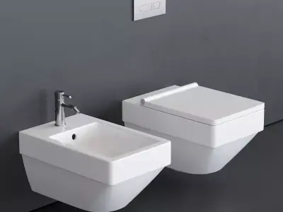 Duravit Vero Air Wall-hung WC Low-poly 3D model