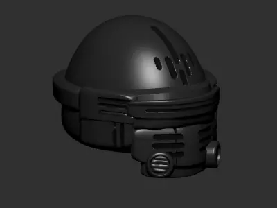 helmet high poly sculpt 3d printable ver 7 3D model 3D model 155