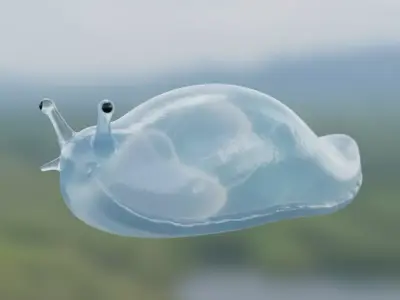 Hydro Slug Low-poly 3D model