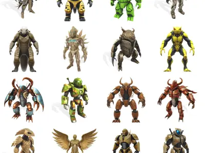 Mythic Mech Guardian 3D print model