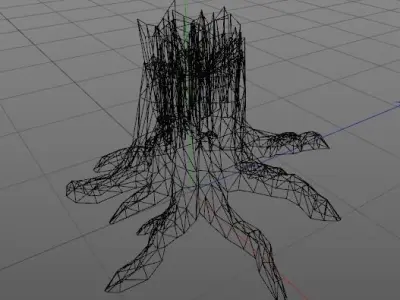 Broken Tree 3D model