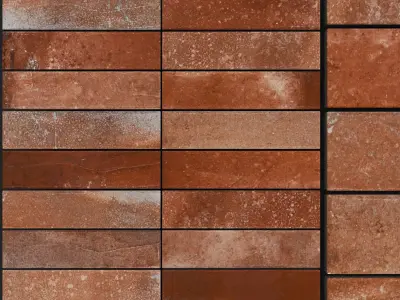 Yurtbay Seramik Brick Stone Cotto Mix Set 3 3D model