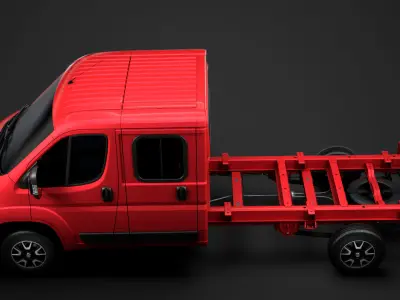 Fiat Ducato Chassis Truck Crew Cab 4035WB 2020 3D model