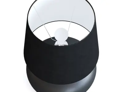 Black Table Lamp 3D model shop