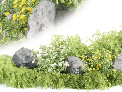 garden plants collection vol 57-Blender 3D model