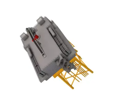 Offshore Wind Farm Substation 3D model