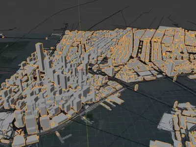 Lower Manhattan City of New York Free 3D model