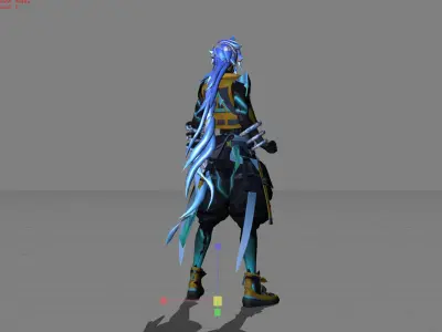 Yin M World Skin Low-poly 3D model