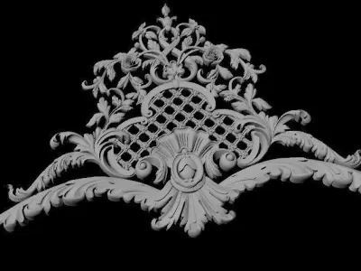 dekor ornate ornament 3D model 11