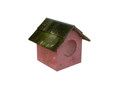 Birdhouse Low-poly 3D model