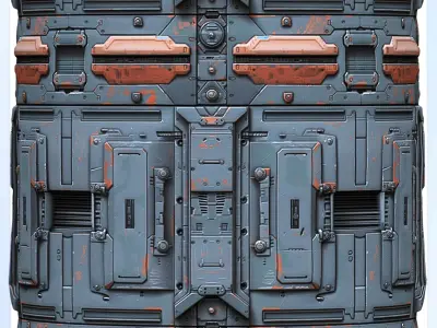Sci-FI Seamless Texture Texture 10