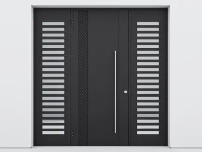 Aluminium door 101 3D model