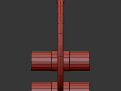 Rae 4 Light Pendant 3D model