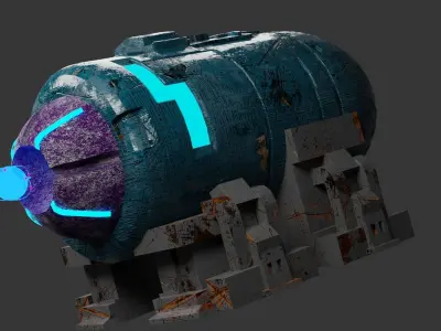 Vanguard Photon Blaster - Sci-Fi Laser Weapon Low-poly 3D model