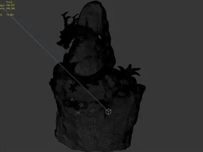 Chang City - landscape stone dragon 11 3D model