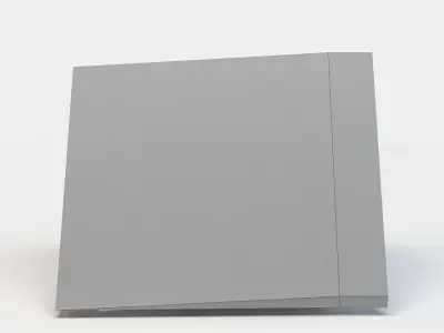 Dormer cottage with roof Low-poly 3D model